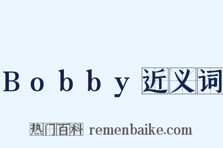 Bobby近义词是什么意思的图片